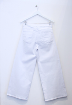 WIDE LEG JEAN ELAST blanco - tienda online