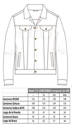 CAMPERA DE JEAN SEMI ELASTIZADA - comprar online