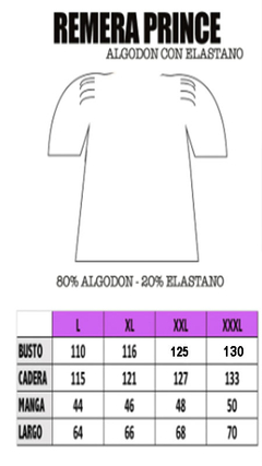 REMERA PRINCE ESCOTE V en internet