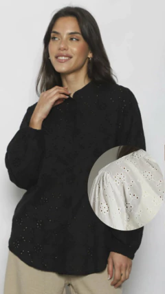 CAMISA BRODERIE FLORA - comprar online