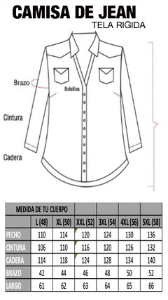 CAMISA DE JEAN NEVADA - comprar online