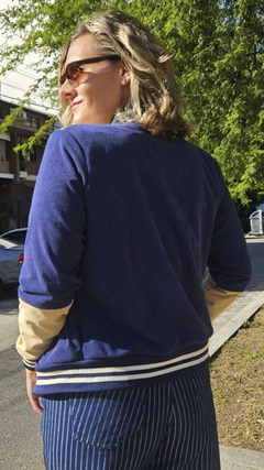 BOMBER CORDEROY AZUL en internet