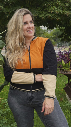 BOMBER CORDEROY LADRILLO - comprar online