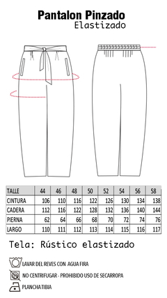 PANTALON PINZADO ROJO en internet
