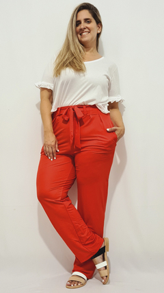 PANTALON PINZADO ROJO - comprar online