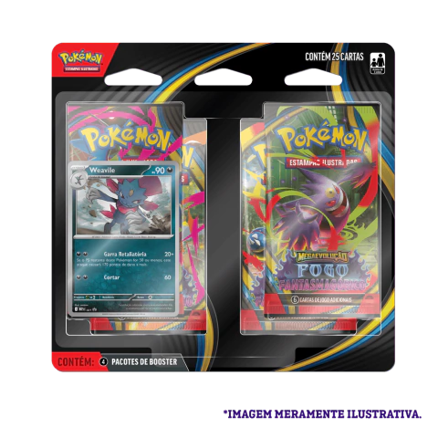 (PT-BR) Blister Quadruplo Megaevolução 2 - Fogo Fantasmagórico - Weavile - comprar online