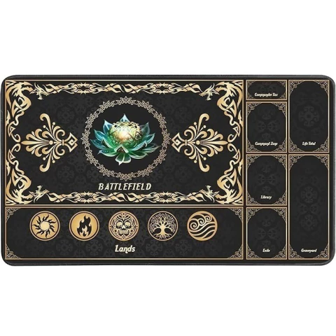 Playmat MTG com zonas 61 x 35 cm para Magic The Gathering