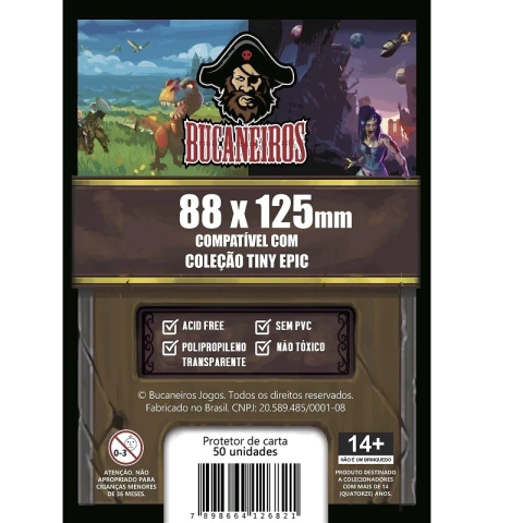 Sleeve Customizado para Coleção Tiny Epic (88 x 125)