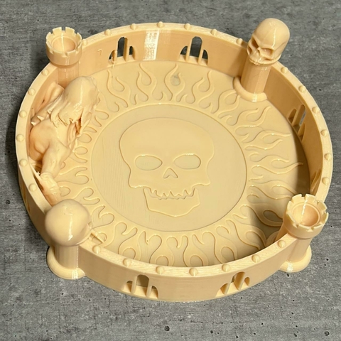 Bandeja de Dados Medieval: Caveira