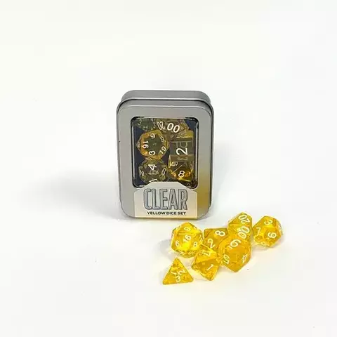 Kit de Dados: Clear - Yellow