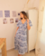 Vestido largo Azul Estampado Anita - tienda online