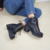 Botas Irene De Cuero Negro en internet