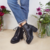 Botas Irene De Cuero Negro
