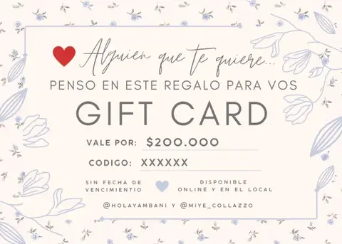 Gift Card Digital Miye - Miye Zapatos