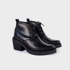 Botas Tajy De Cuero Negro - comprar online