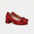 Zapatos de Cuero Rojo Lara - tienda online
