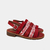 Sandalias Rojo Combinadas Bora Bora - MIYE COLLAZZO