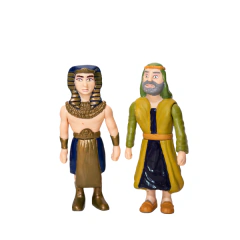 Bonecos Bíblicos - Moisés e Faraó