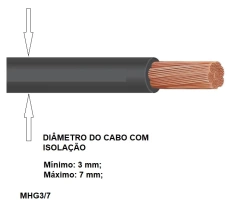 Anilha para Cabos MHG3/7 Letra I - comprar online