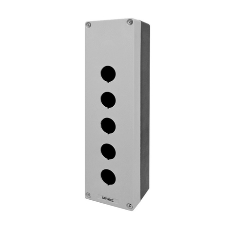 Caixa p/ Botoeira Plástica 5 Furos 22mm BX1/5G