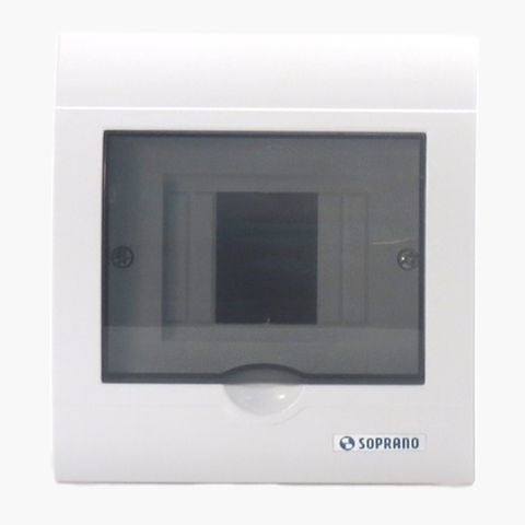 Quadro Distribuição Embutir 4 Polos com Barras N/T Porta Fume