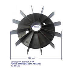 Ventoinha Nylon Eberle Carcaça 100 4-6-8P MP 3C0187K - comprar online