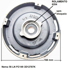 Flange Eberle Nema 56 LN FC149 3D12787K na internet