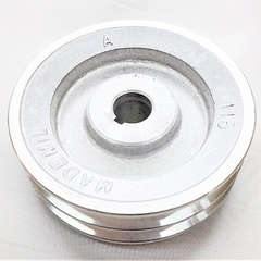 Polia Alumínio 2 Canais Perfil A 115mm Furo 3/4" 19,05mm na internet
