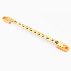Barramento Cobre 100A 1/2x1/8x12(P) Neutro ou Terra - comprar online