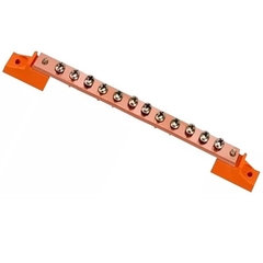 Barramento Cobre 100A 1/2x1/8x12(P) Neutro ou Terra
