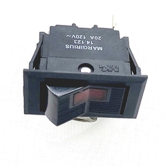 Interruptor Tecla Unipolar 14123 L-D 20A/120Vca Visor Vermelho - comprar online