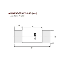 Fusível Cartucho Porcelana 14x51mm 63A gG 10 Peças na internet