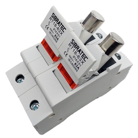 Seccionadora Bipolar 14x51 C/ Fusíveis 40A gG 500Vca