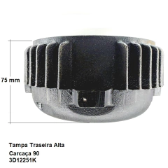 Tampa Traseira Alta Carcaça 90 3D12251K Mercosul Motores - Eletrotécnica Vera Cruz