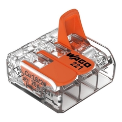 Conector Emenda Compacto 221-413 4mm² Wago - comprar online