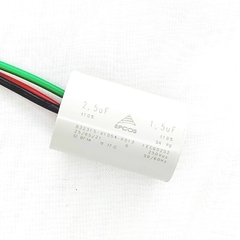 Capacitor Permanente Duplo 1,5+2,5 uf 250Vca CBB60 5 Peças - comprar online