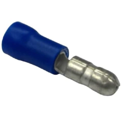 Terminal Pre Isolado Bala Bullet Macho 1,50-2,50 mm² Azul - comprar online
