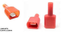 Terminal Isolação Total Macho 6,3mm 0,50-1,50 mm² Nylon 100 peças - comprar online