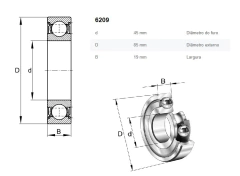 Rolamento de Esferas 6209-ZZ-C3 - comprar online