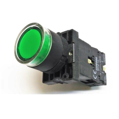 Botão Comando Impulso Iluminado Led 220Vca 1NA Verde - comprar online