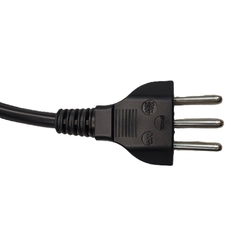 Cabo Força c/ Plugue Injetado PP 3x1,00 mm² 1,5m Reto - Eletrotécnica Vera Cruz