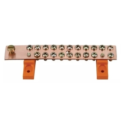 Barramento Cobre 195A 1x1/8x20(P) Neutro ou Terra
