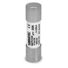 Fusível Cartucho Porcelana 10x38 mm 20A GPV Solar 1000Vcc 10 peças