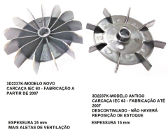 Ventoinha Nylon Eberle Carcaça 63 3D2237K 2-8P Carcaça Chapa Antigo na internet