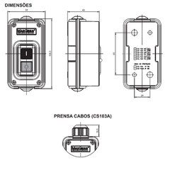 Chave Liga/Desliga Trifásica 30A CS-103A IP66 - Eletrotécnica Vera Cruz