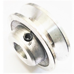 Polia Alumínio 1 Canal Perfil A 65mm Furo 5/8" 15,88mm - comprar online