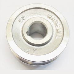 Polia Alumínio 1 Canal Perfil A 65mm Furo 3/4" 19,05mm na internet