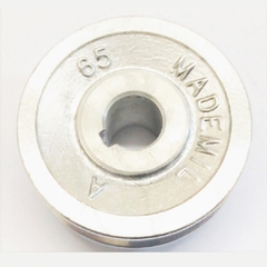 Polia Alumínio 1 Canal Perfil A 65mm Furo 5/8" 15,88mm na internet