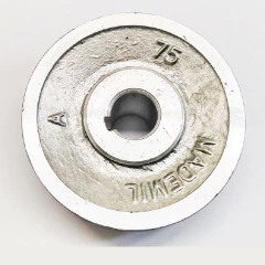 Polia Alumínio 1 Canal Perfil A 75mm Furo 5/8" 15,88mm na internet