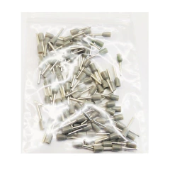 Terminal Tubular Ilhós Simples 0,75 mm² Cinza 100 peças - comprar online